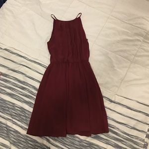 Lush | Francesca’s Wine Red  A-Line Dress
